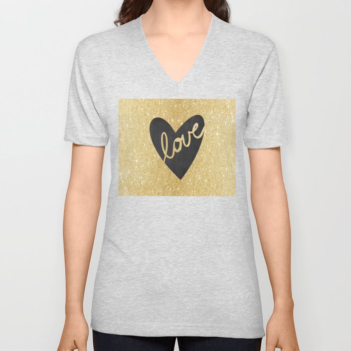 Love Is All You Need Black Gold Art Print Kitchen Art Printable
