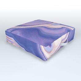 Lavender Liquid Marble Outdoor Floor Cushion