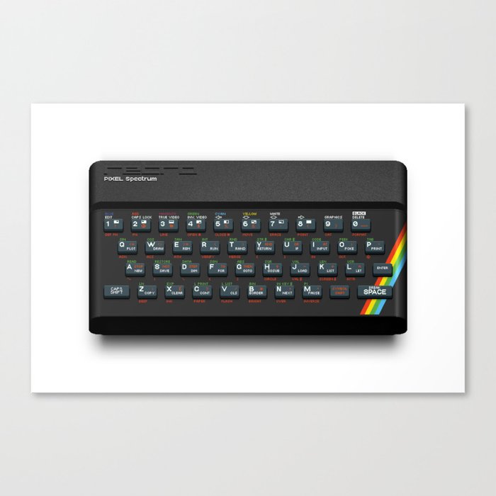 Pixel Spectrum Canvas Print