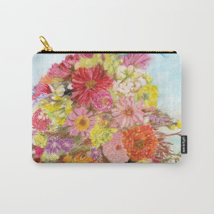 Personal Bouquet of Blooms Carry-All Pouch