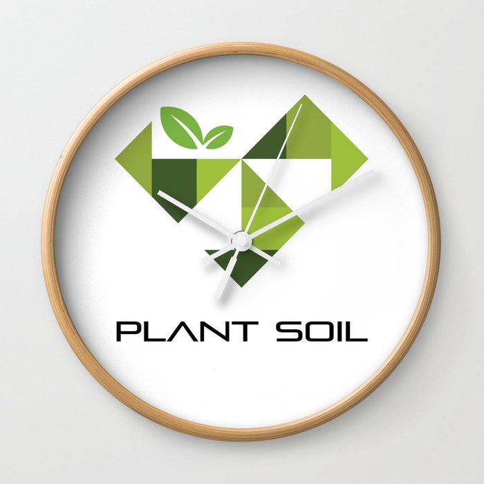 Plant soil Wall Clock