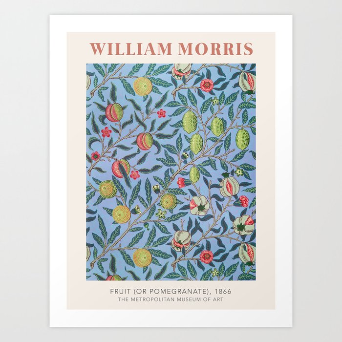 William Morris Exhibition: Fruit (or Pomegranate) Art Print