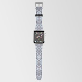 Strawberry Chandelier Pattern 547 Gray and Blue Apple Watch Band