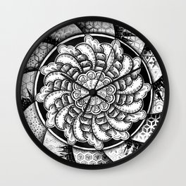 Spiral Universe Wall Clock | Ink Pen, Mandala, Patterns, Rainfire, Spiral, Somerville, Katia, Oil, Rainfiretattoo, Drawing 