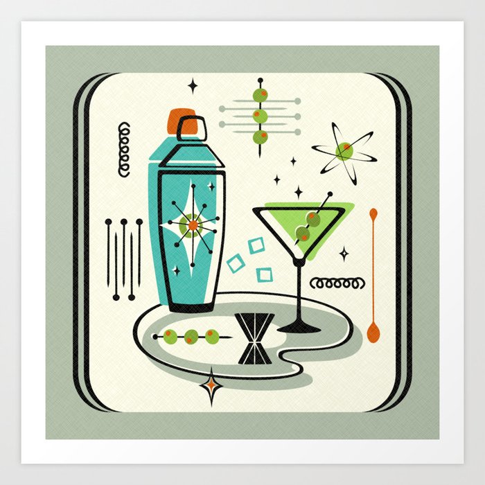 Atomic Martini ©studioxtine Art Print