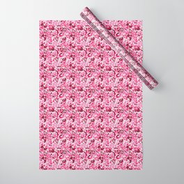 Pug Camouflage Pink Wrapping Paper