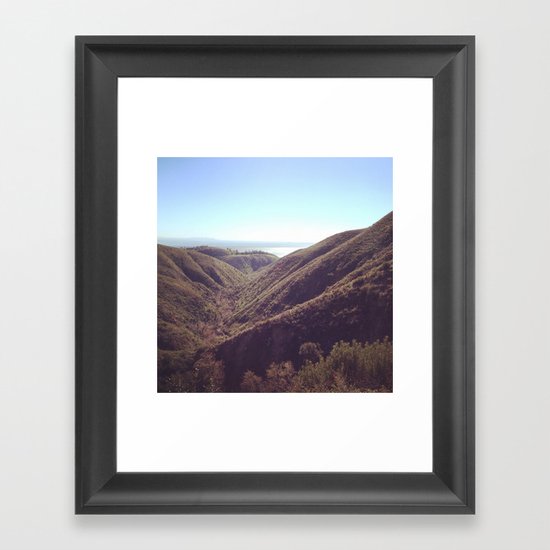 Malibu Haze Framed Art Print