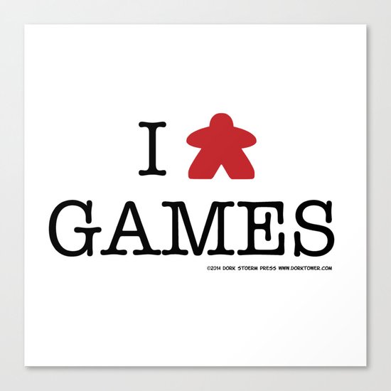 I Meeple Games Canvas Print