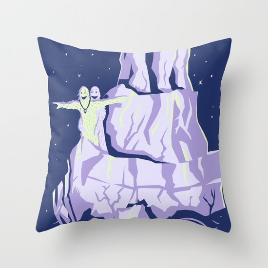 yeti titanic Throw Pillow