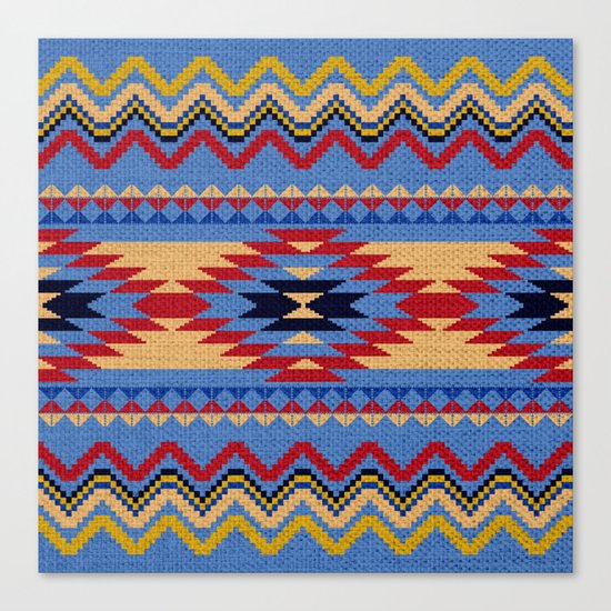Aztec pattern Canvas Print