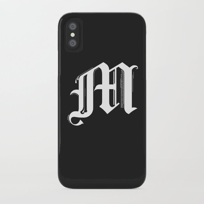 iPhone X Cases Vintage Letter by Andrea Haase