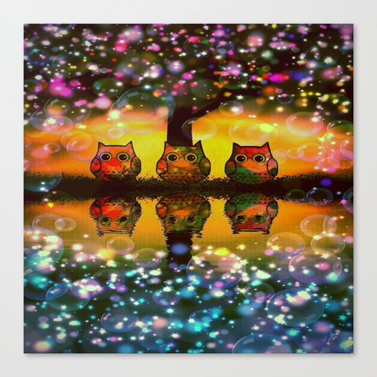gorgeous owl-267 Canvas Print