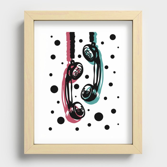Lost in Static Recessed Framed Print