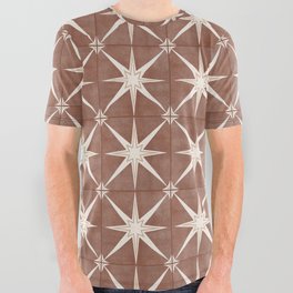 arlo star tile - rust All Over Graphic Tee