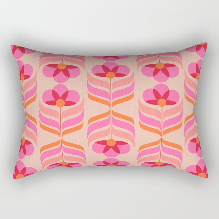 flowers geometry - pattern no1 Rectangular Pillow