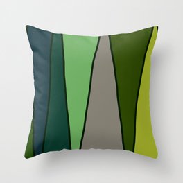 Green Abstract Pattern Turtle Throw Pillow