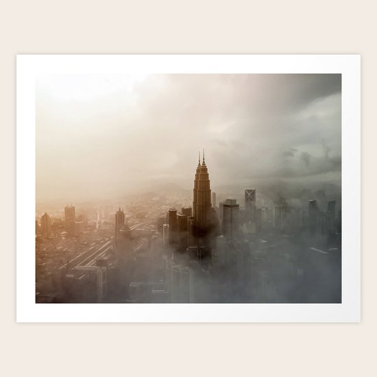 Foggy City Art Print