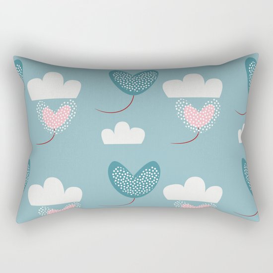 valentine ballons Rectangular Pillow