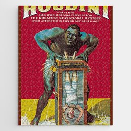 Vintage Houdini Magic poster Jigsaw Puzzle