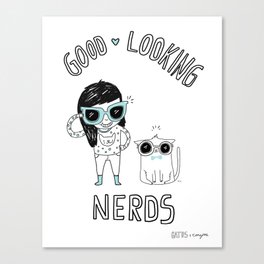 Good looking nerds Canvas Print