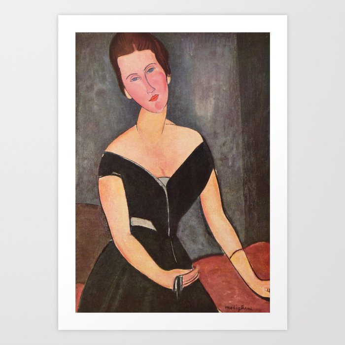 Amedeo Modigliani Portrait of Woman 1917 Art Print