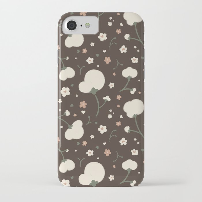 Cotton Buds - Brown iPhone Case