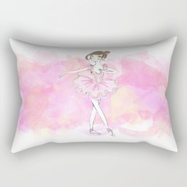 PinK Ballerina Rectangular Pillow