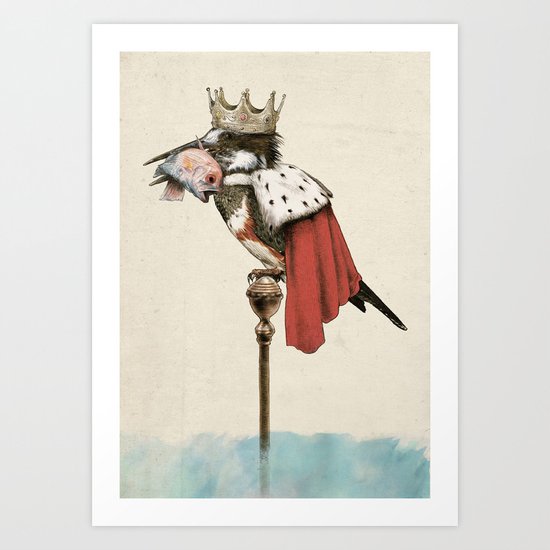 King Fisher Art Print