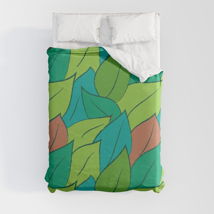 Leaves Pattern Design Duvet Cover