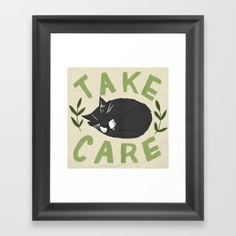 Take Care Tuxedo Framed Art Print