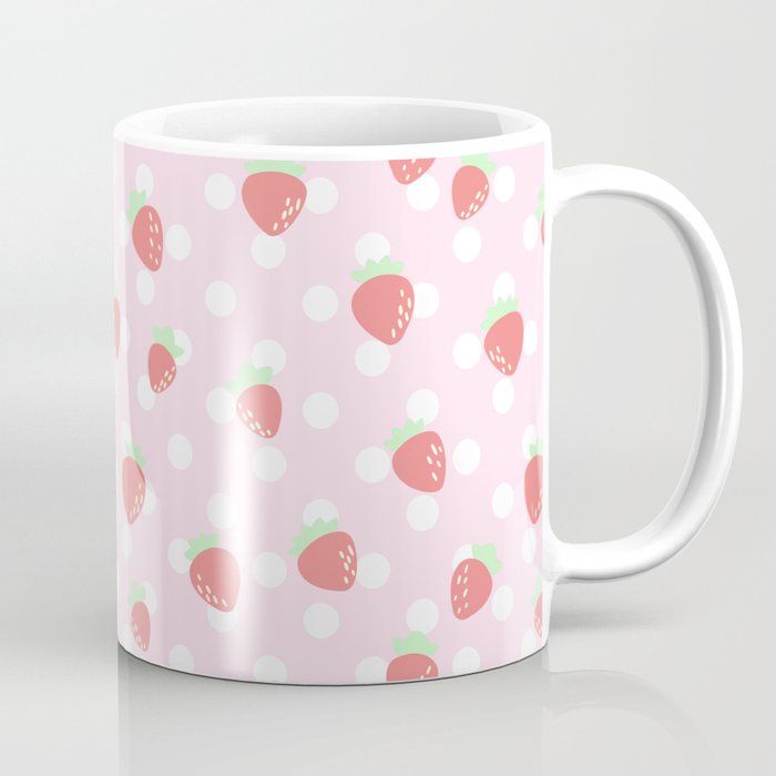 Strawberries And Polka Dots  Coffee Mug