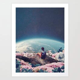My World Blossomed when I Loved You Art Print