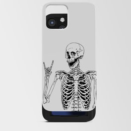 Rock and Roll Skeleton halloween desing iPhone Card Case