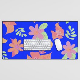 Exaggerate Joy Often Ocean Blue Desk Mat