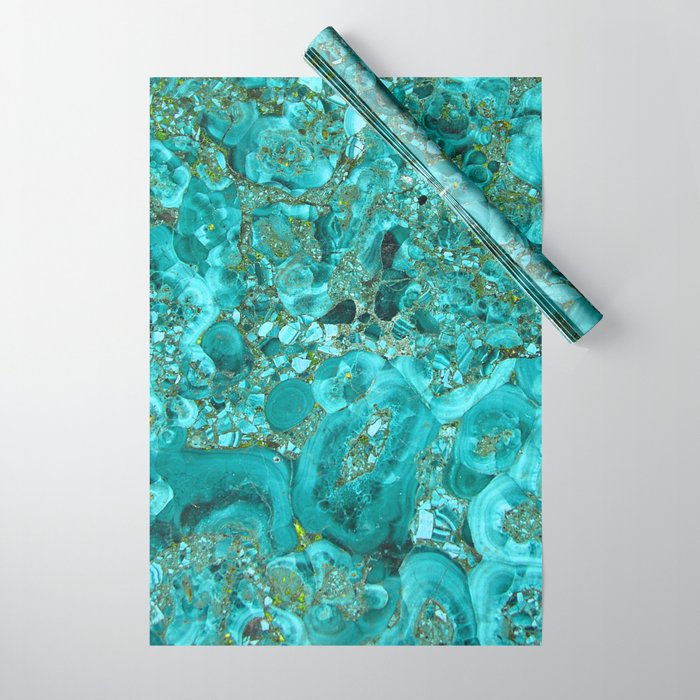 Turquoise and gold wrapping clearance paper