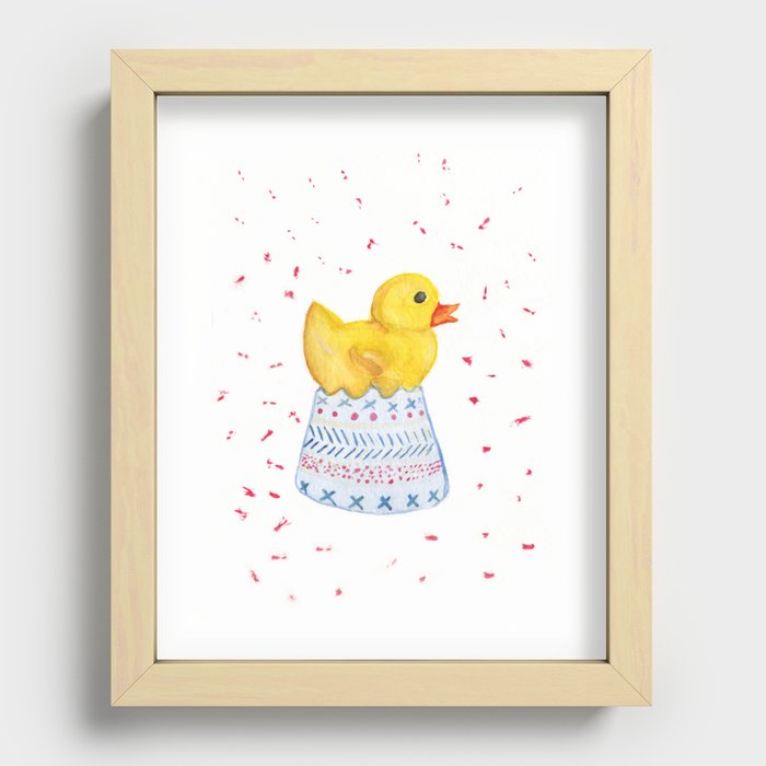 Rubber Ducky Recessed Framed Print