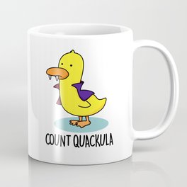 Count Quackula Cute Dracula Duck Pun Coffee Mug