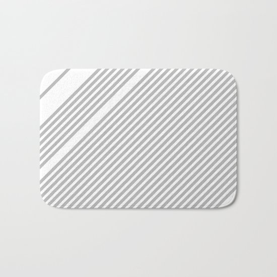 Silver Straws Bath Mat