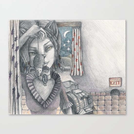 Cat metamorphosed Canvas Print