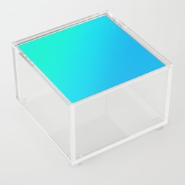 Turquoise to Blue Gradient Acrylic Box