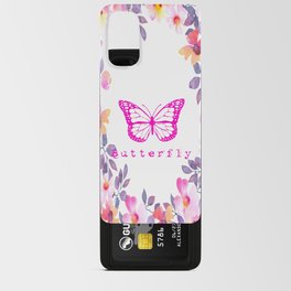 Pink Butterfly Android Card Case