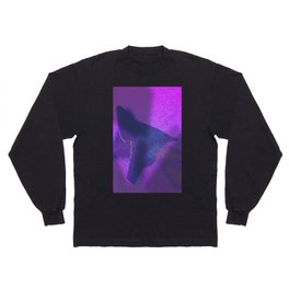 Chalcography Circles oily, unclear, gradient, mosaic tiles, shaky, atomic, many tiles and dotted dark slateblue, midnight blue and slate gray background  Long Sleeve T-shirt