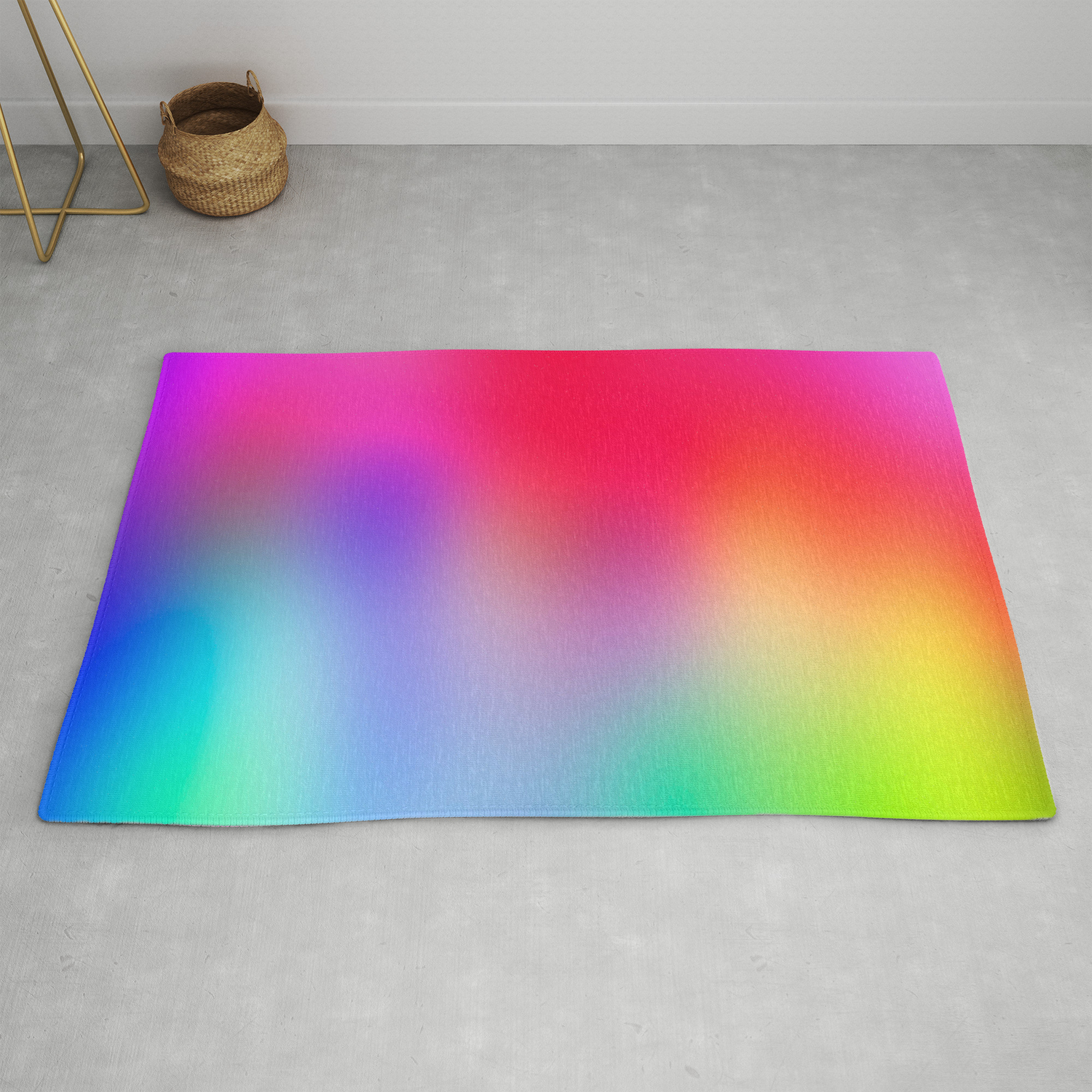 Fluorescent Neon Colors Rug By Tessmaserobrioso Society6