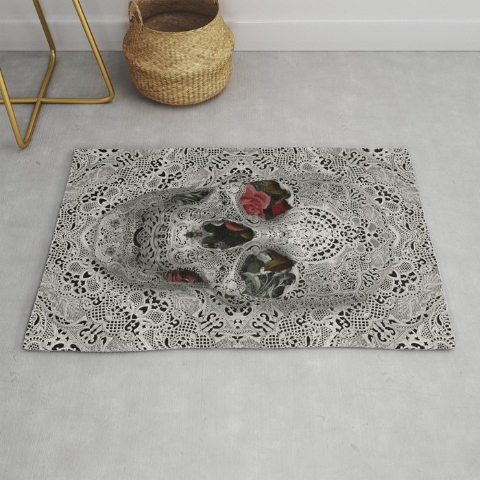 Lace Skull 2 Rug