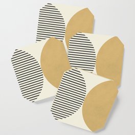 Semicircle Stripes - Gold Coaster