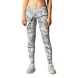 Paris City Map of France - Light Leggings | Parisian, Graphicdesign, Parismap, Map, Travel, City, France, Abstract, Line, French 