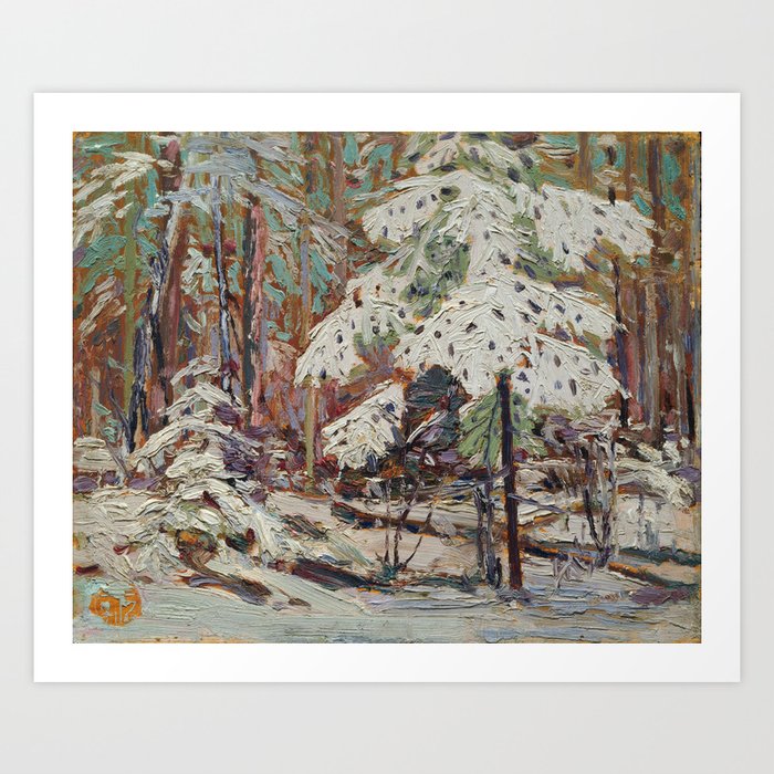 Tom Thomson ‑ Snow in the Woods - Canada, Canadian Oil Painting - Group of Seven Art Print