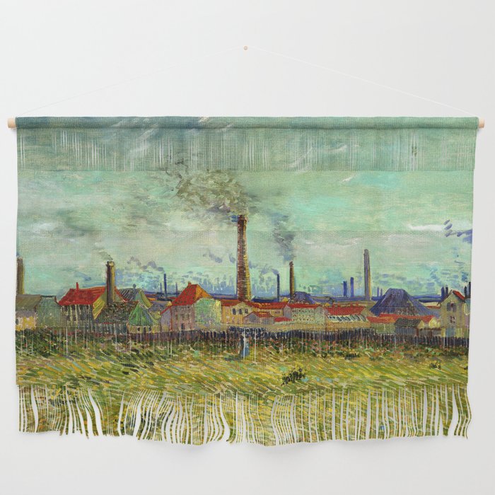 Vincent van Gogh "Factories at Clichy" Wall Hanging