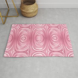 Glam Pink Metallic Swirl Texture Area & Throw Rug