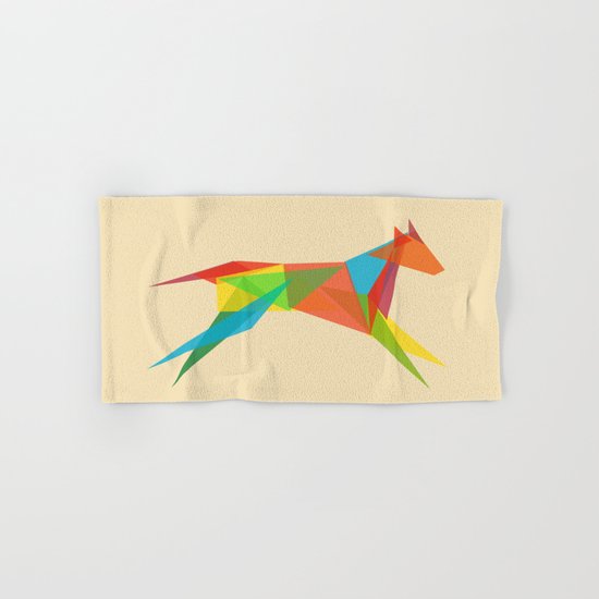 Fractal Geometric Dog Hand & Bath Towel